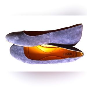 Blue Suede Flats by Born Size 11